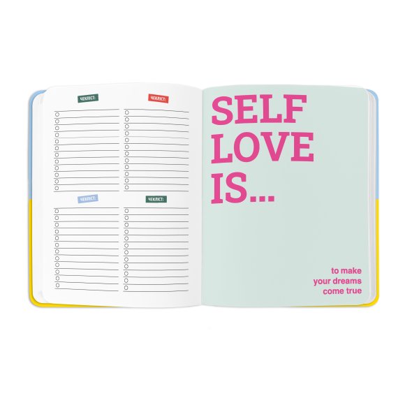 Planner I HAVE A PLAN yellow-blue: Photo