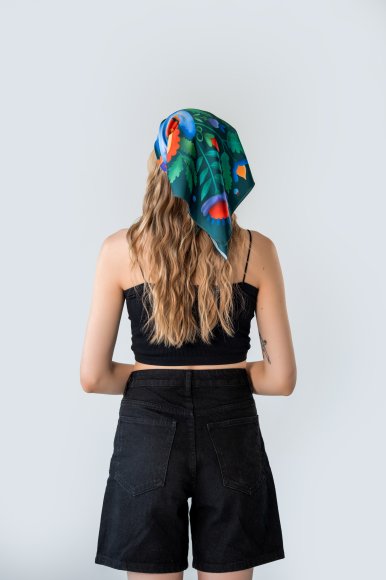 Платок «Изумрудный сад»: Фото