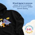 Oversized hoodie ORNER x MALIUNOK "Universal advice" black: Photo 7