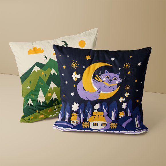 Подушка «Колискова» синя: Фото