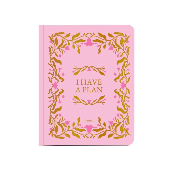 Planner "I HAVE A PLAN" pink with vines: Photo