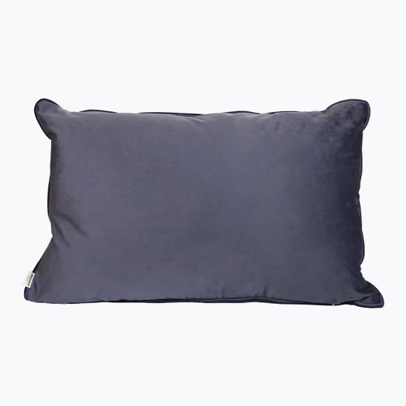 Подушка вельвет «Серая темная» 40х60 см: Фото