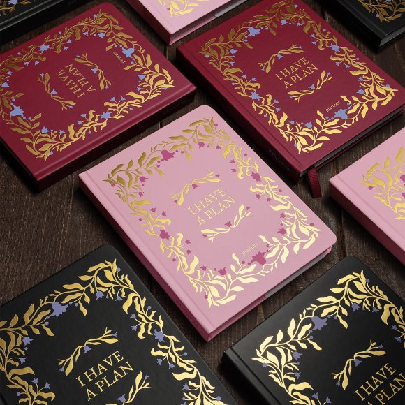Planner "I HAVE A PLAN" pink with vines: Photo
