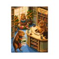 Картина по номерам «Капибары в книжном магазине»: Фото