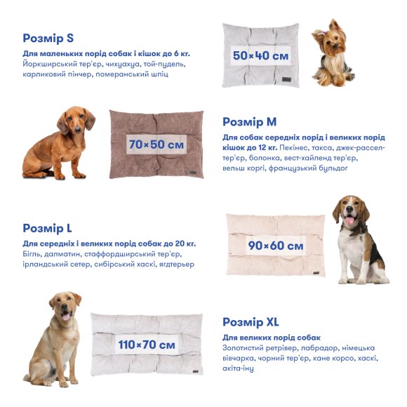 Bed for pets brown S: Photo