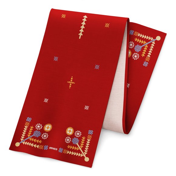 Runner "Embroidered Patterns" red: Photo