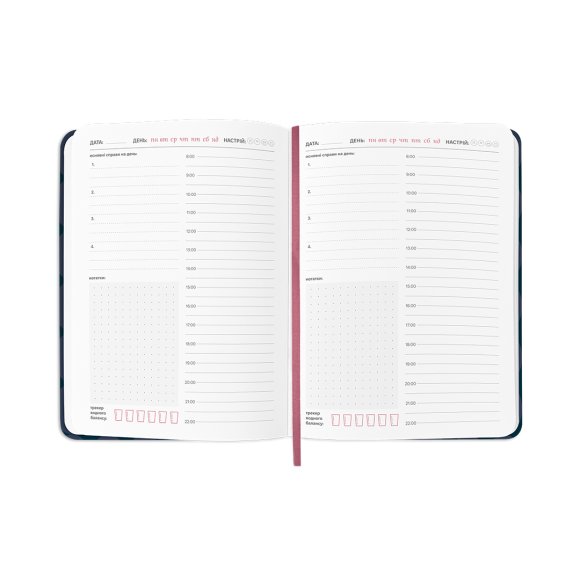 Планер-щоденник «I HAVE A DAILY PLAN» темно-синій: Фото