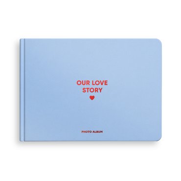 Фотоальбом A4 «Our love story» голубой: фото - ORNER