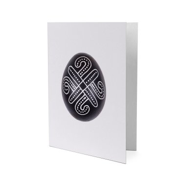 Postcard Pysanka (ritual Easter egg) Ternopil oblast, Chortkiv raion, the village of Babyntsi: photo - ORNER