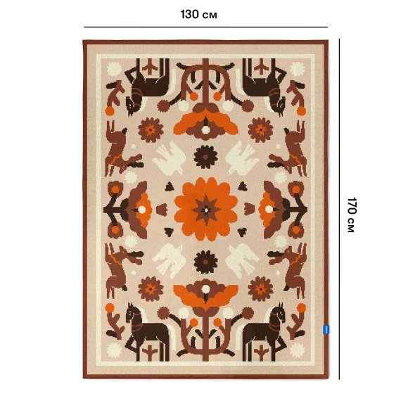 Плед «Гармония природы» светлый: Фото