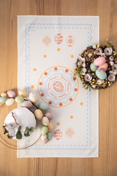 Towel "Easter Moments" light blue 40x70: Photo