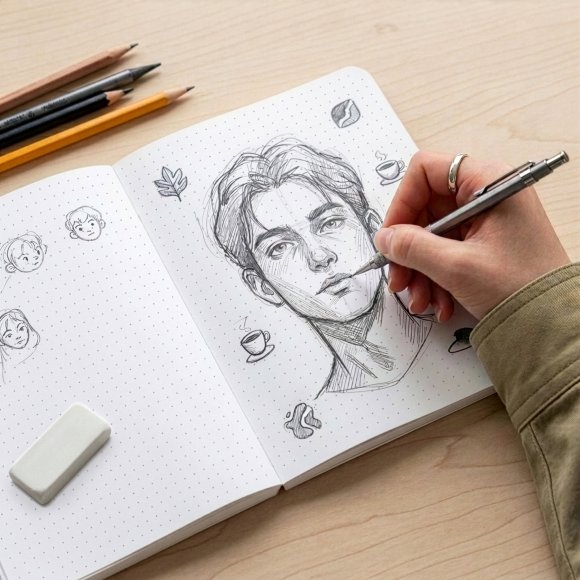 Блокнот в точку ORNER x MALIUNOK «У меня все получится» желтый: Фото