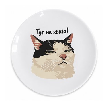 Тарелка «Не хватает!»: фото - ORNER