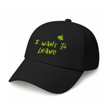 Кепка «I want to leave» черная: фото - ORNER
