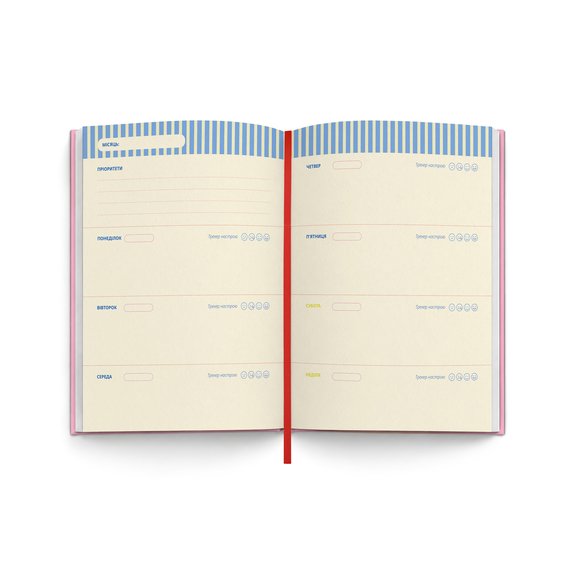 Mini planner "HERE’S THE PLAN mini" pink: Photo