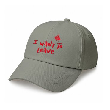 Кепка «I want to leave» серая: фото - ORNER
