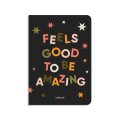 Блокнот в клетку Feels Good черный: Фото