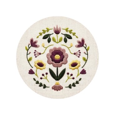 Embroidery kit Ø160 mm Flower Symmetry: photo - ORNER