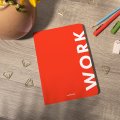 Блокнот в клетку Work красный: Фото 5