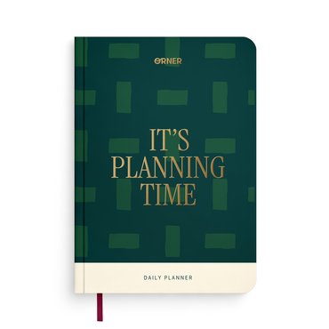 Daily planner It’s planning time green: photo - ORNER