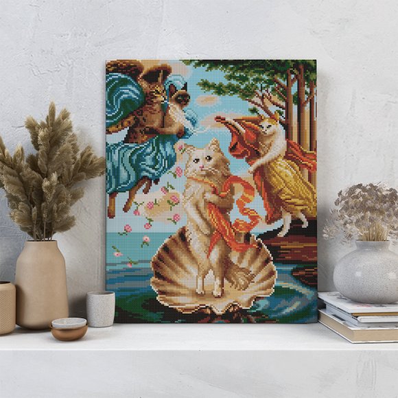 Алмазная мозаика «Кошачья Венера»: Фото