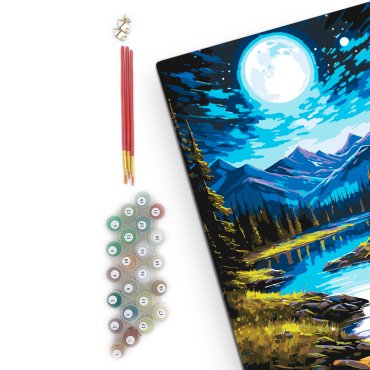 Painting by numbers Mountain river. Landscape: photo 2 - ORNER