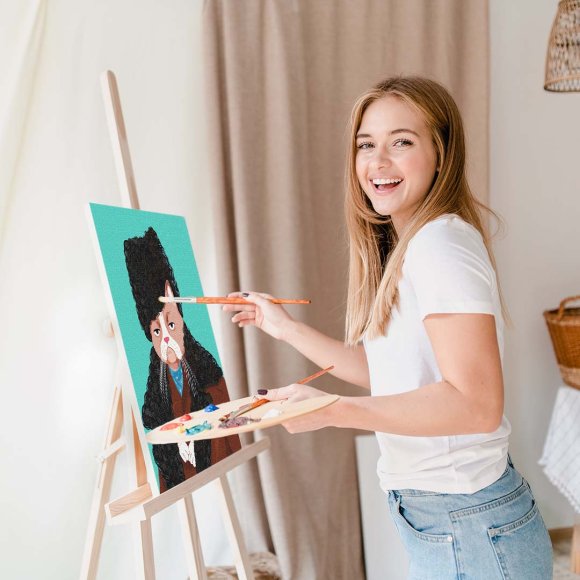 Картина за номерами ORNER x InnaRuda «Кіт-Шевченко»: Фото