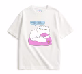 Oversized T-shirt ORNER x Maliunok "Beautiful" milky