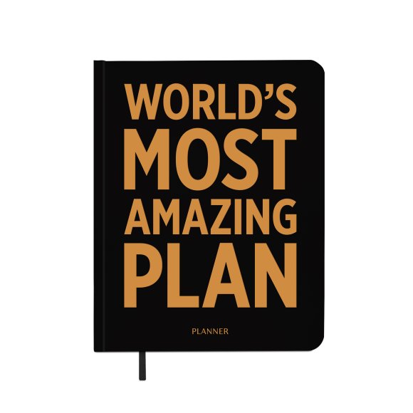 Планер «WORLD'S MOST AMAZING PLAN» черный: Фото