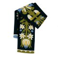 Scarf "Vytynanky" black: Photo 3