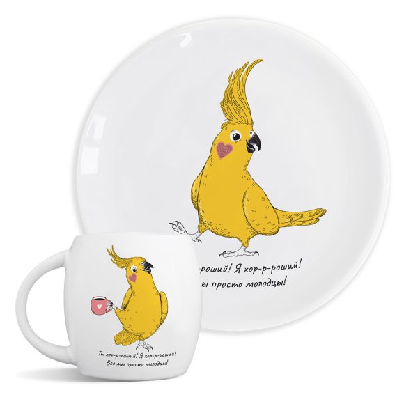 Тарелка «Попугай» (RU): Фото