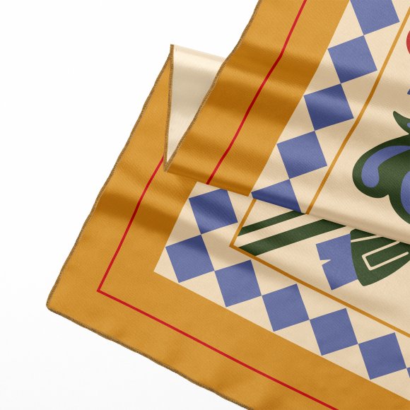 Хустка-косинка «Дерево життя» бежева: Фото