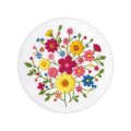 Embroidery kit Ø160 mm "Variety of flowers": Photo