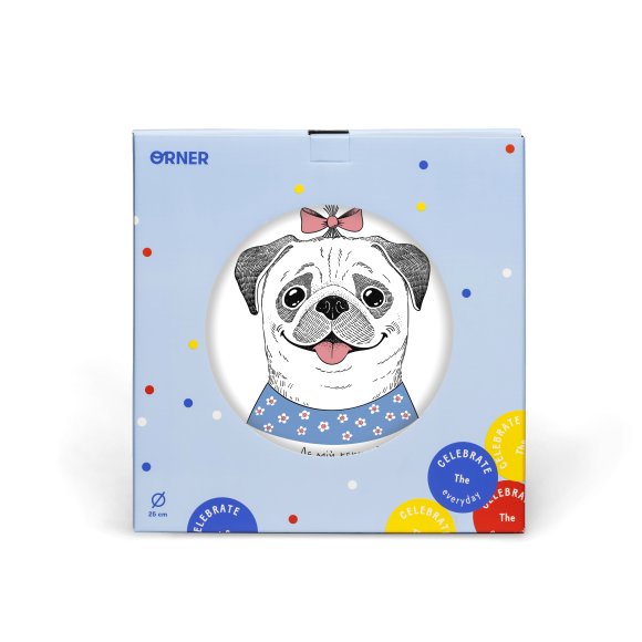 Тарелка «Леди мопс»: Фото