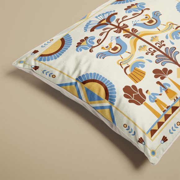 Подушка «Дерево роду» світла: Фото