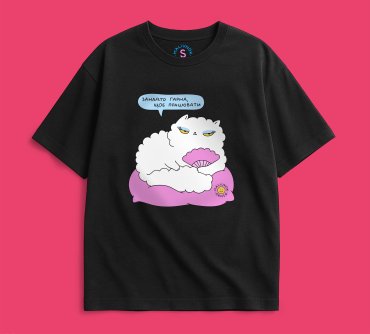 Oversized T-shirt ORNER x Maliunok Beautiful black: photo 2 - ORNER