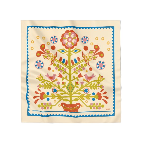 Scarf "Symbol of Life" light: Photo