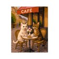 Картина за номерами «Котяче кафе»: Фото