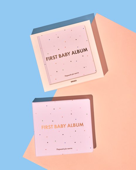 Фотоальбом FIRST BABY ALBUM розовый: Фото