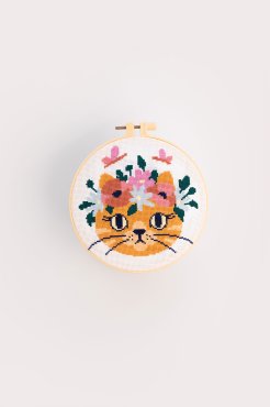 Набор для вышивания Ø160 мм «Рыжий котик»: Фото - ORNER