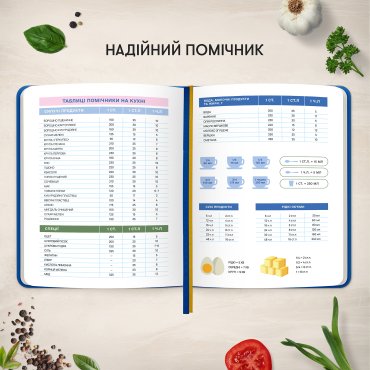 Кулінарний блокнот «Улюблені рецепти» синій: Фото - ORNER