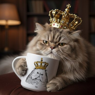 Чашка «Кот в короне»: Фото - ORNER