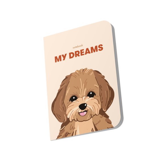 Plaid notebook "The Maltipoo Dreams": Photo