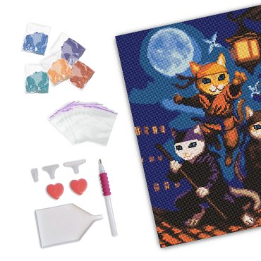 Алмазна мозаїка «Ніндзя-коти»: фото 2 - ORNER