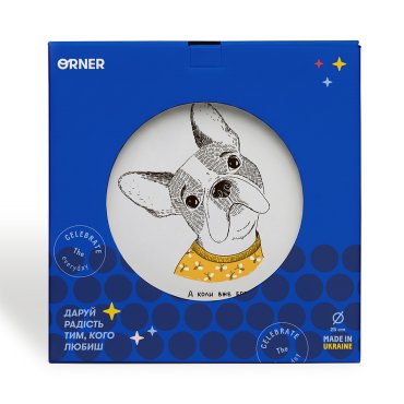 Тарелка «Французский бульдог»: Фото - ORNER