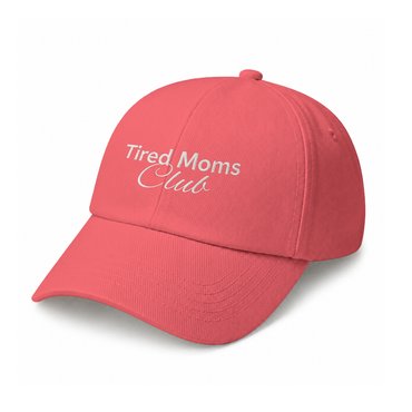 Кепка «Tired Moms Club» розовая: фото - ORNER