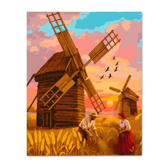 Paint by numbers "Ukrainian Windmills": Photo
