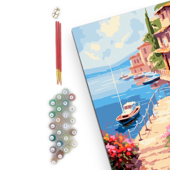 Painting by numbers "Narrow Street": Photo