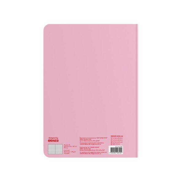 Блокнот в клетку «Чувствуй!» розовый: Фото