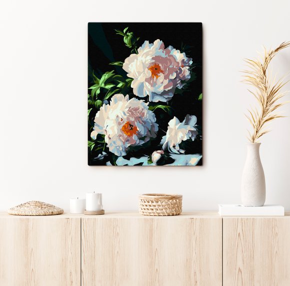 Painting by Numbers: Peonies in Radiance: Photo